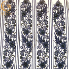 Les paillettes perlées africaines ont brodé la longueur du tissu 91.44Cm de dentelle de robe