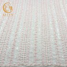 Matériel nuptiale de dentelle de polyester des tissus 20% de dentelle de MDX 3D pour la robe