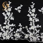 Le mariage nuptiale Tulle lacent l'équilibre 25cm avec la décoration de la fleur 3D avec des perles