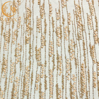 Tissu de dentelle de broderie de fleur de la robe de mariage 3D avec les perles lourdes
