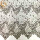 Tissu de Grey Beaded Decoration Handmade Lace pour la robe de soirée